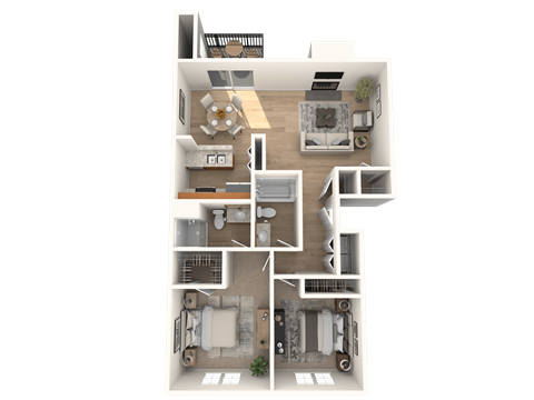 a bedroom floor plan of a 2100 sq ft apartment